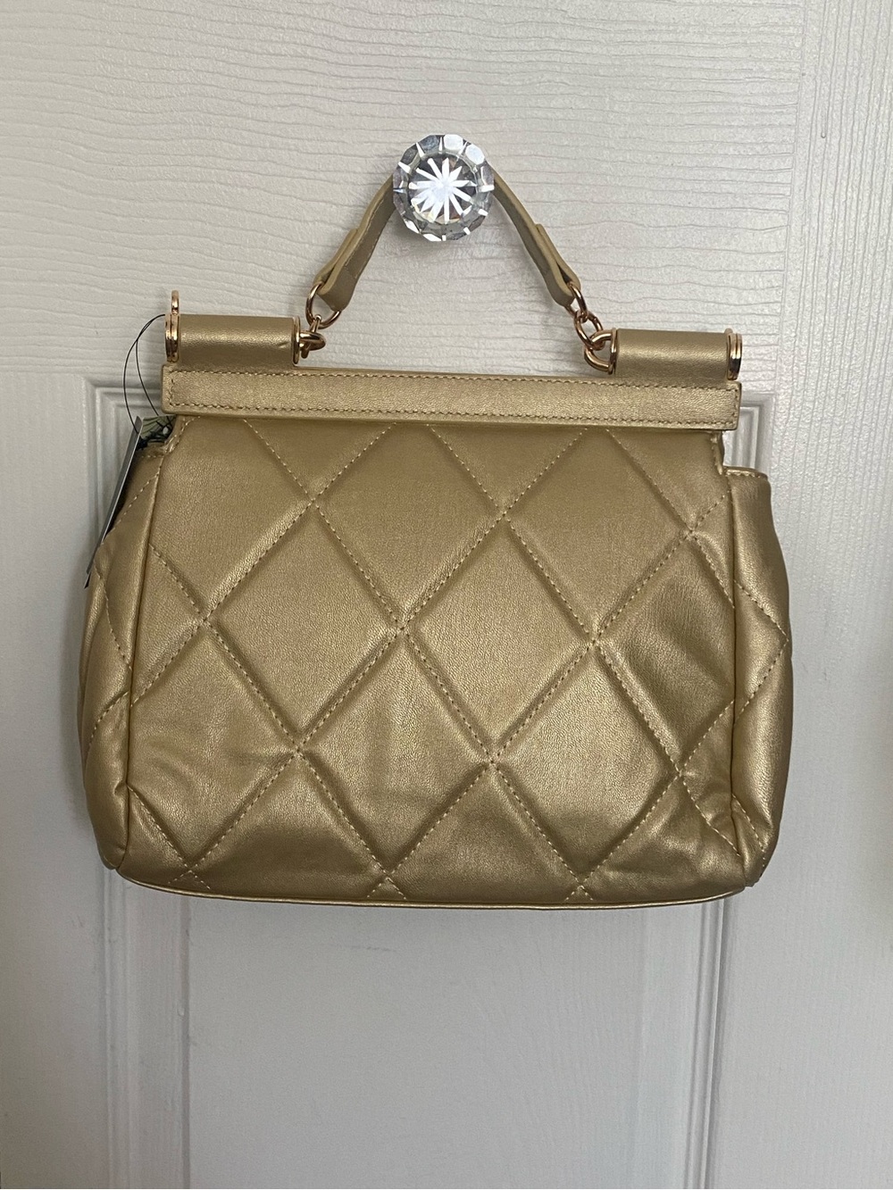 Badgley Mischka Metallic Gold Bag - Picture 4 of 6